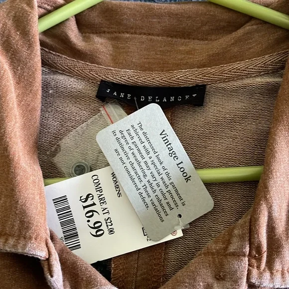 Jane & Delancey Casual Tan Shirt - Picture 5 of 10